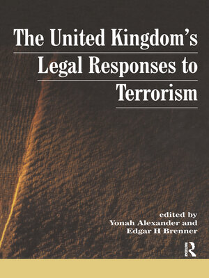 cover image of UK's Legal Responses to Terrorism